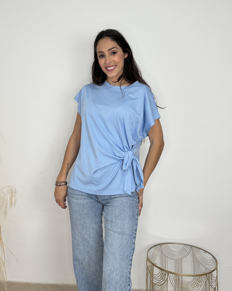 Blusa Lazo Celeste