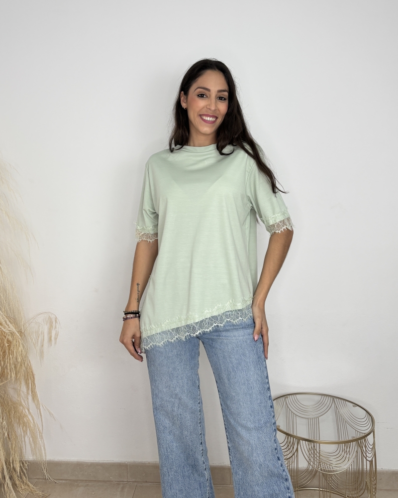 Blusa Ismira encage verde