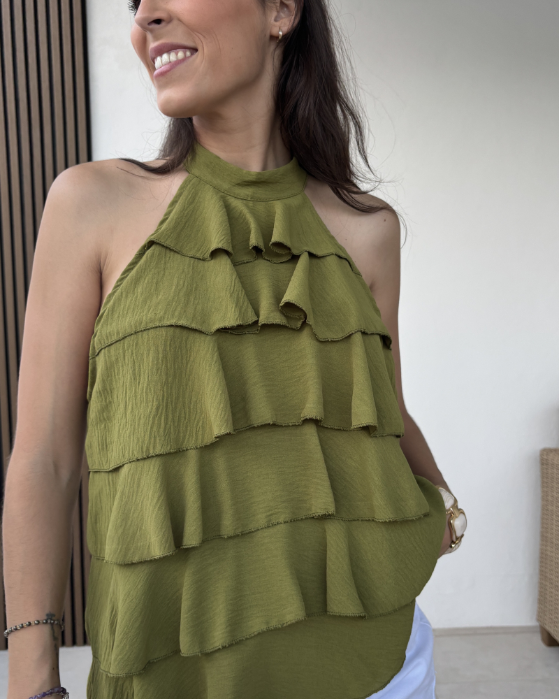 Camisa Volantes Carmen