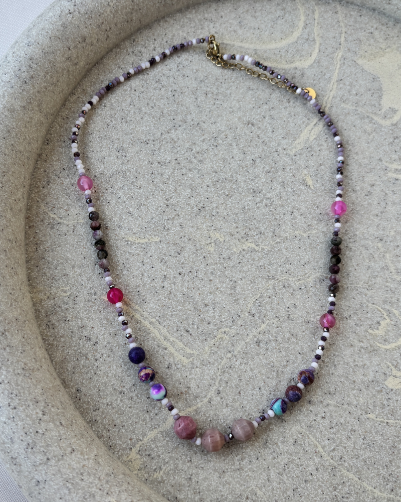 Collar Melania Rosa