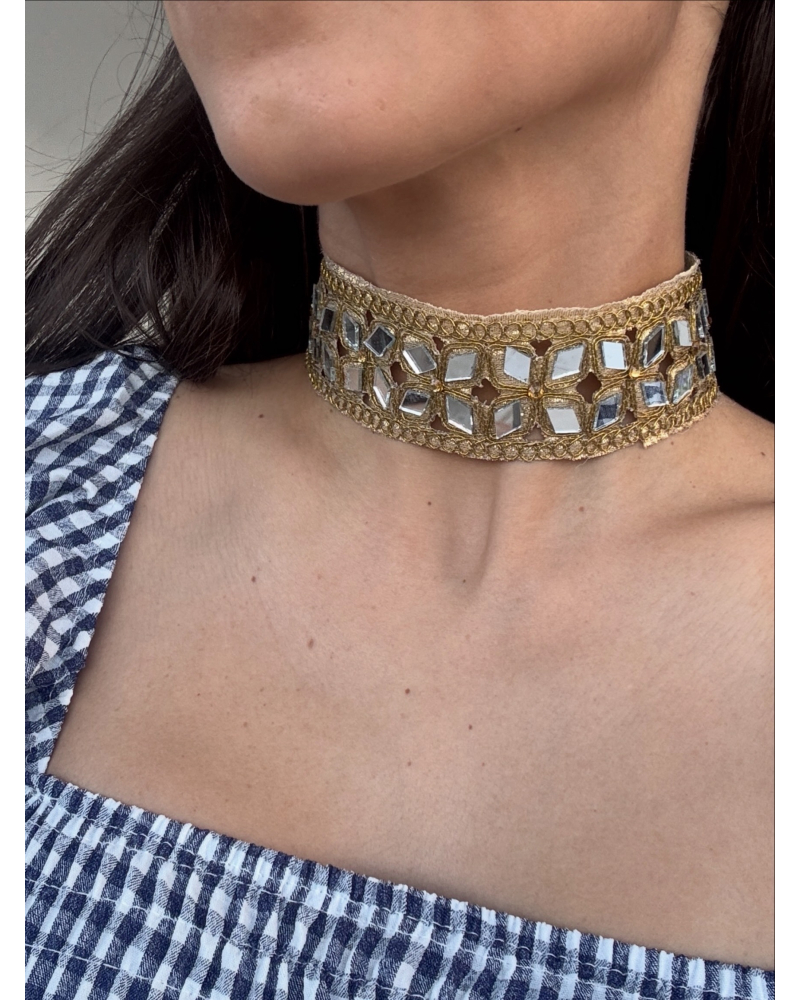 Choker Espejo Floral